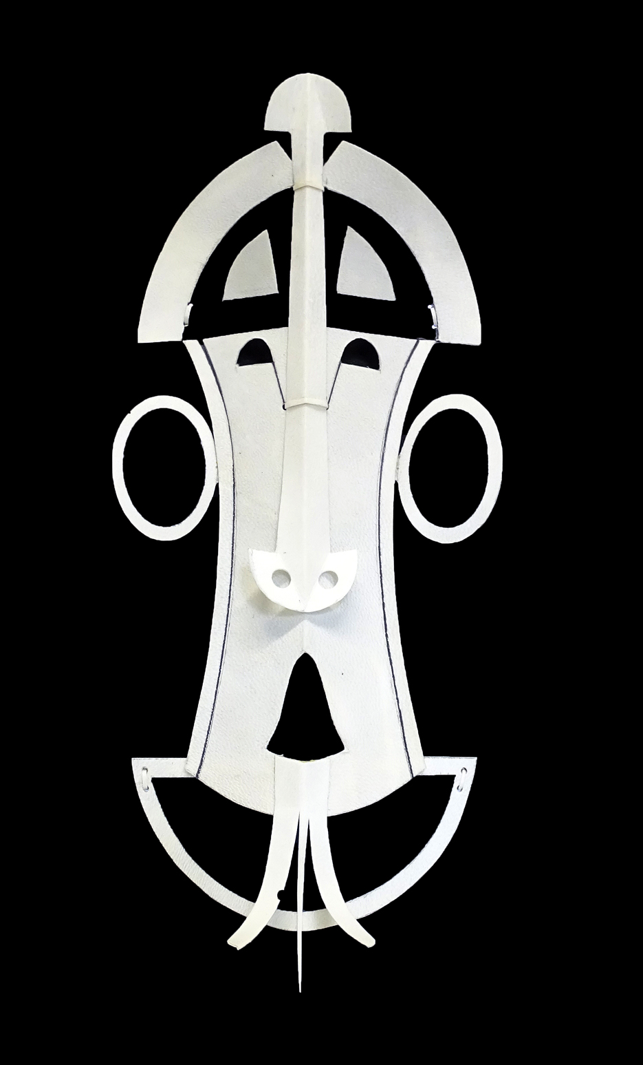 Mario Martin del campo Mascarada 7 Pergamino 23 x 10 cm. 2017 