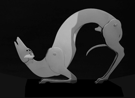 Mario Martin del Campo, Galgo Plata 925 19 x 25 x 10 cm. 2012 