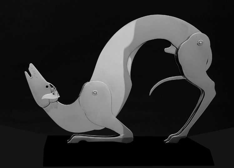 Mario Martin del Campo, Galgo Plata 925 19 x 25 x 10 cm. 2012 